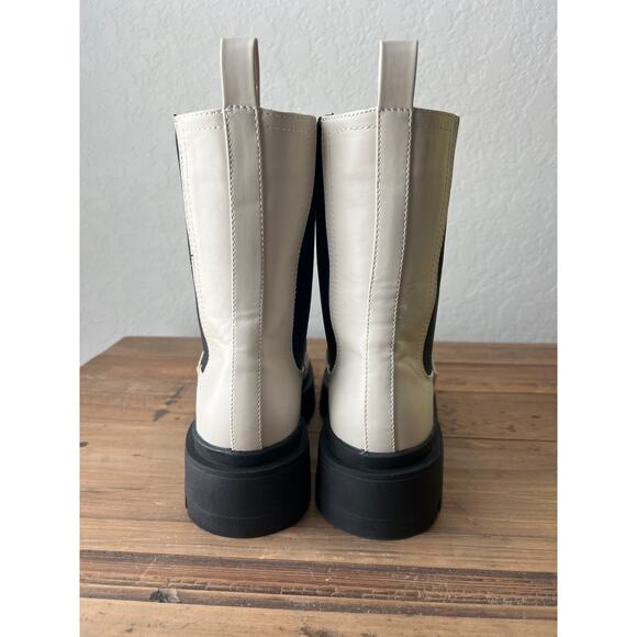 ShuShop Women's Off White Lug Sole Bootie Size 7.5 NEW - Picture 5 of 11